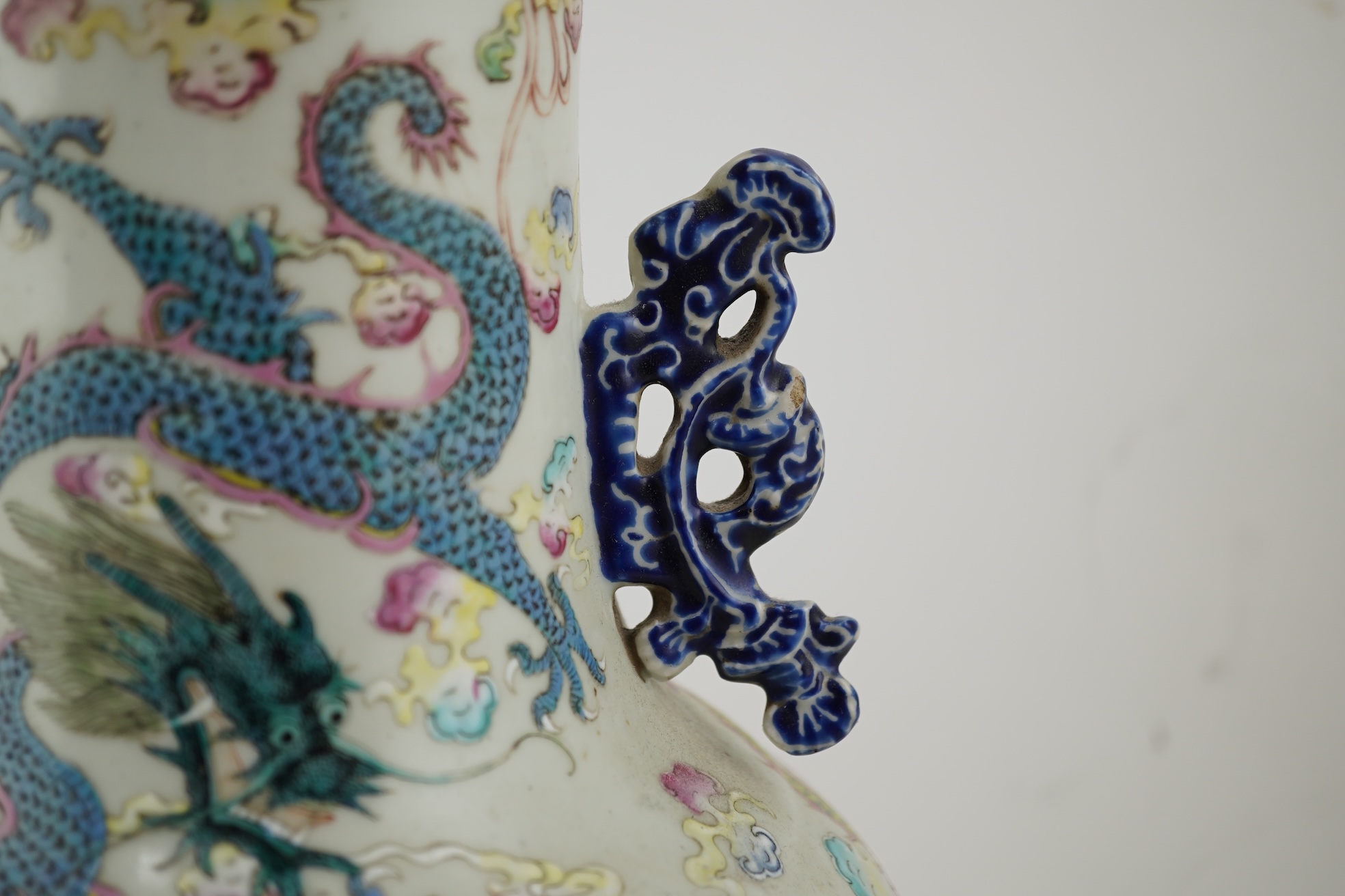 A Chinese enamelled porcelain ‘dragon’ vase, 19th century